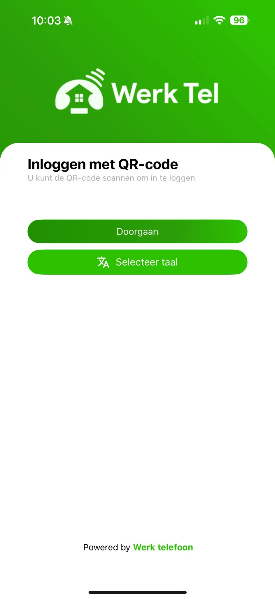 Werk Telefoon integratie voor partners